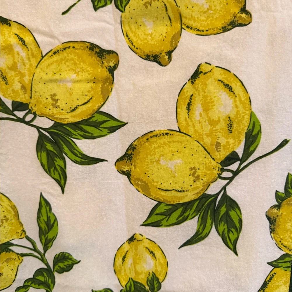 APRIL CORNELL Lemons Cotton Tablecloth 60in x 82in